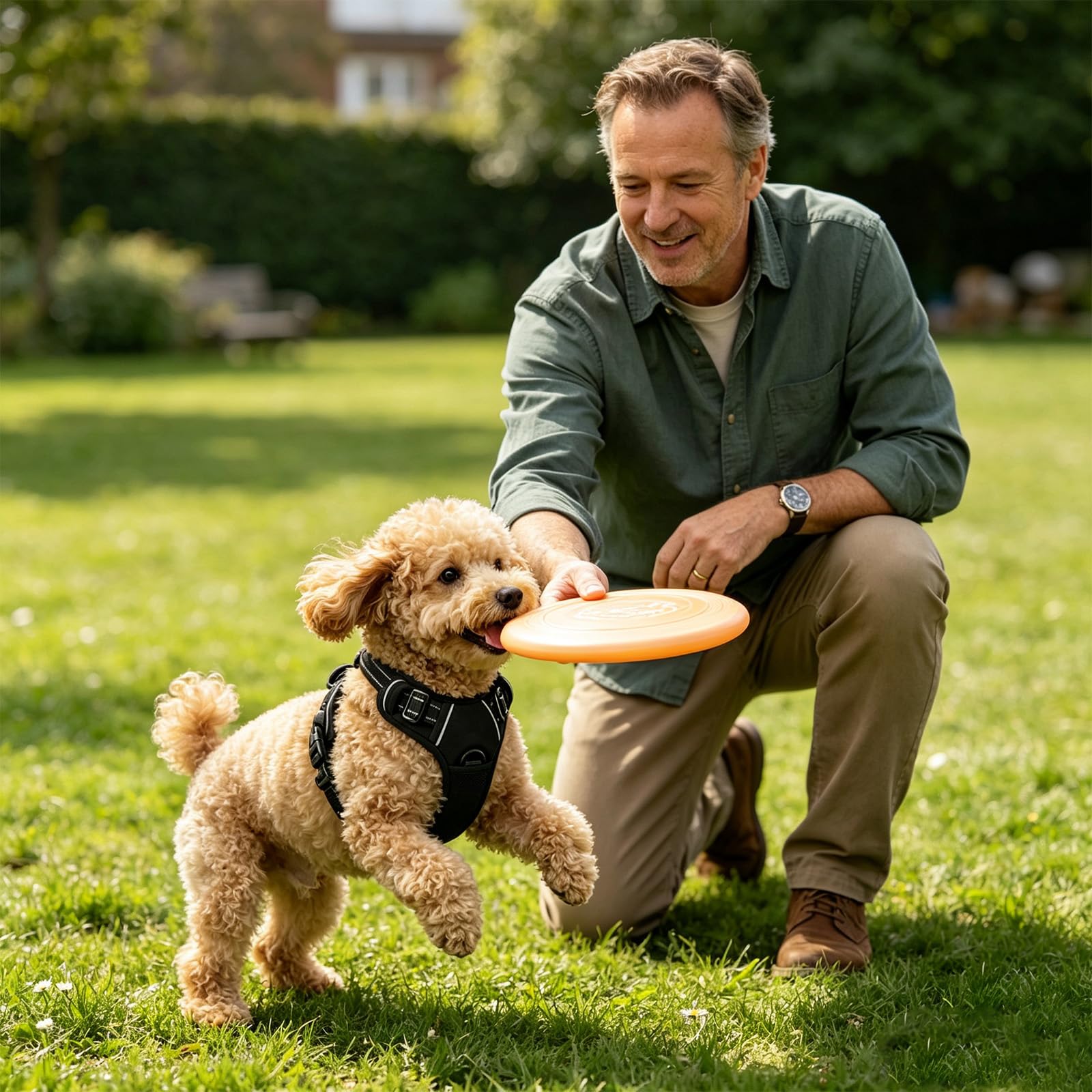 Imbracatura per cani traspirante regolabile con strisce riflettenti, taglia S