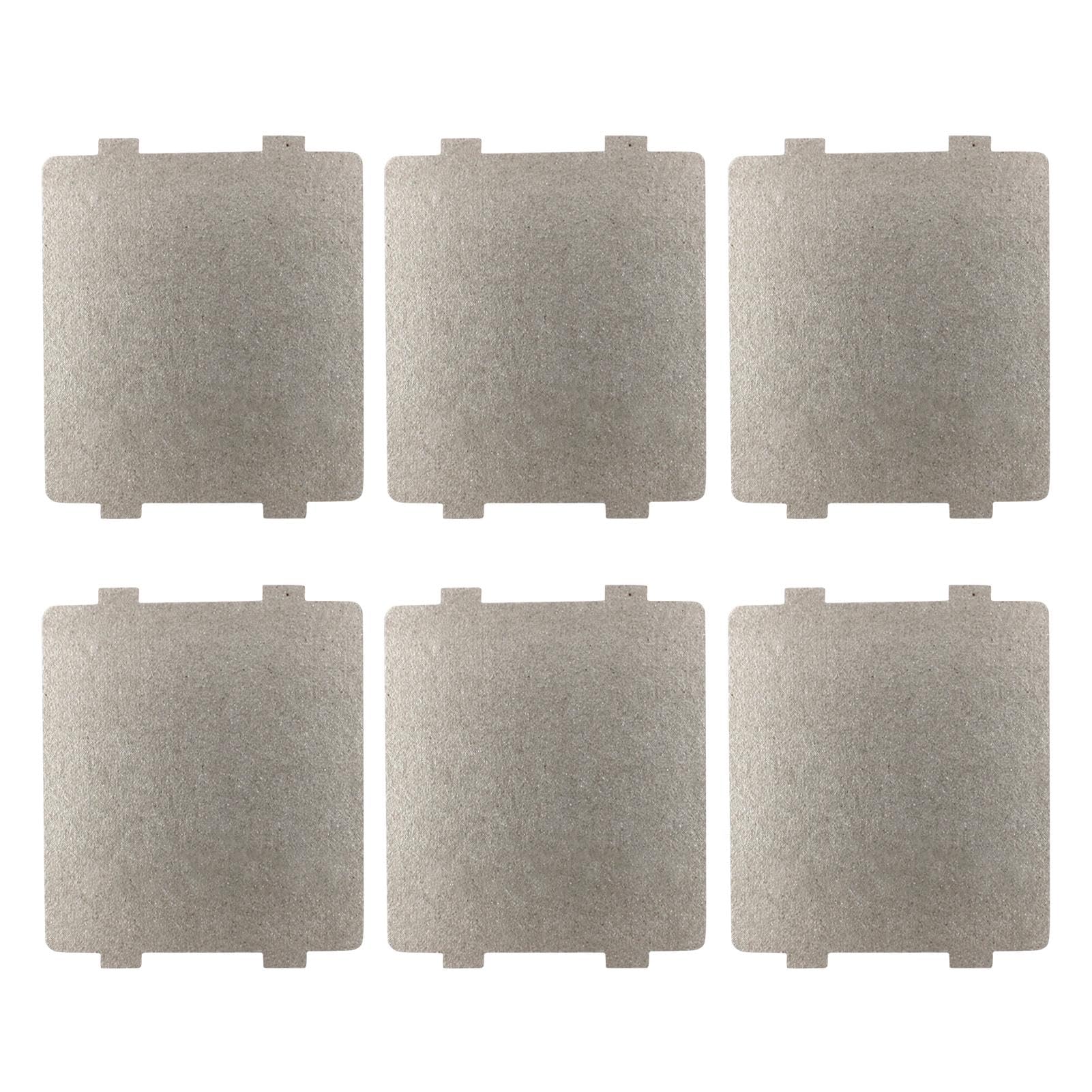 6 Pcs Microwave waveguide Cover, 118x99mm Universal Mica-Wave Guide Plates Sheet, Oven Repairing Part for All or Other Home Accessories, Compatible with Most Microwave Ovens, Toasters, Heaters
