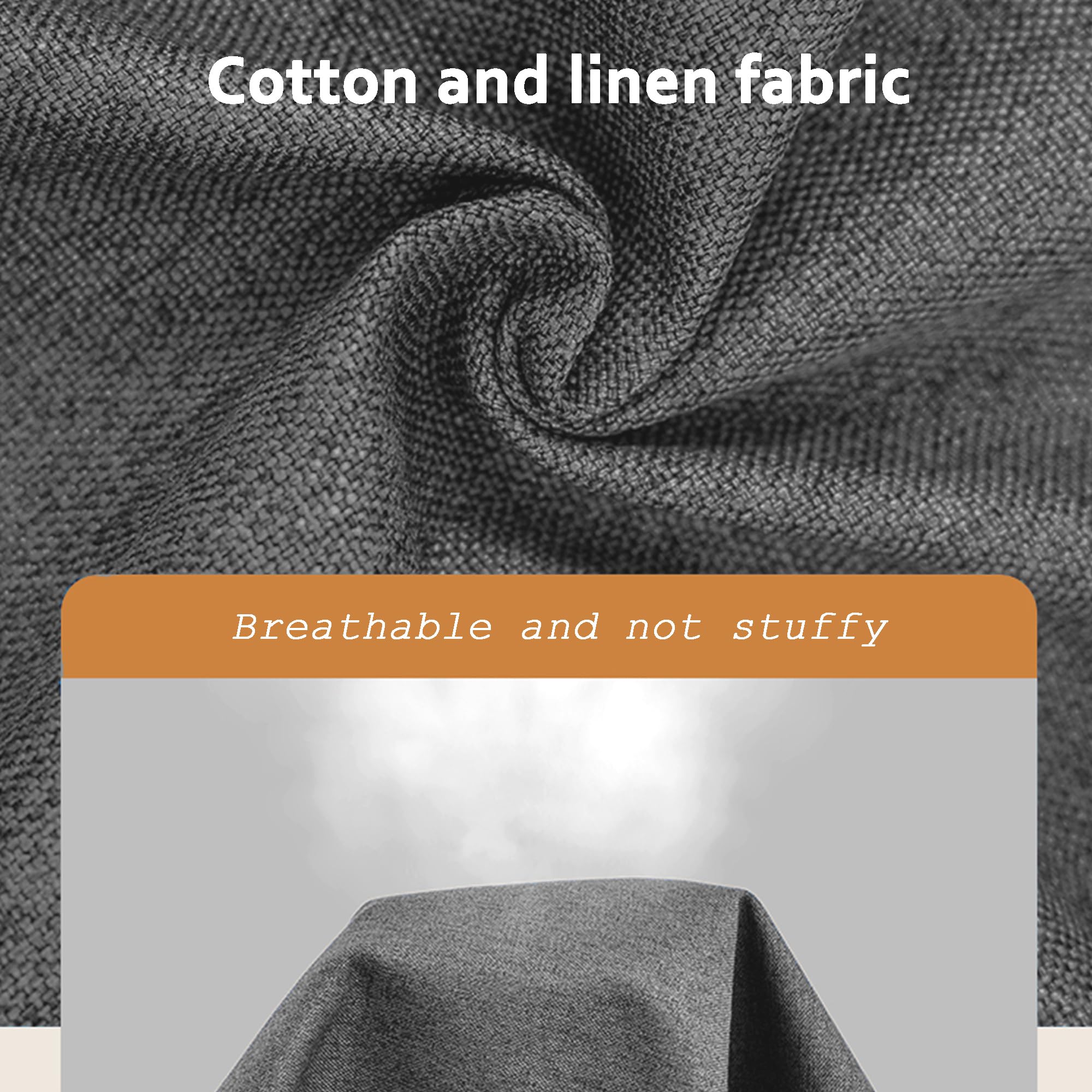 DUOLEH Thick Sofa Support Cushion Removable Back Support Cushion for Tatami Bed/Car Headboard Extension Custom Armrest Cushion (150x10x5cm,Beige)