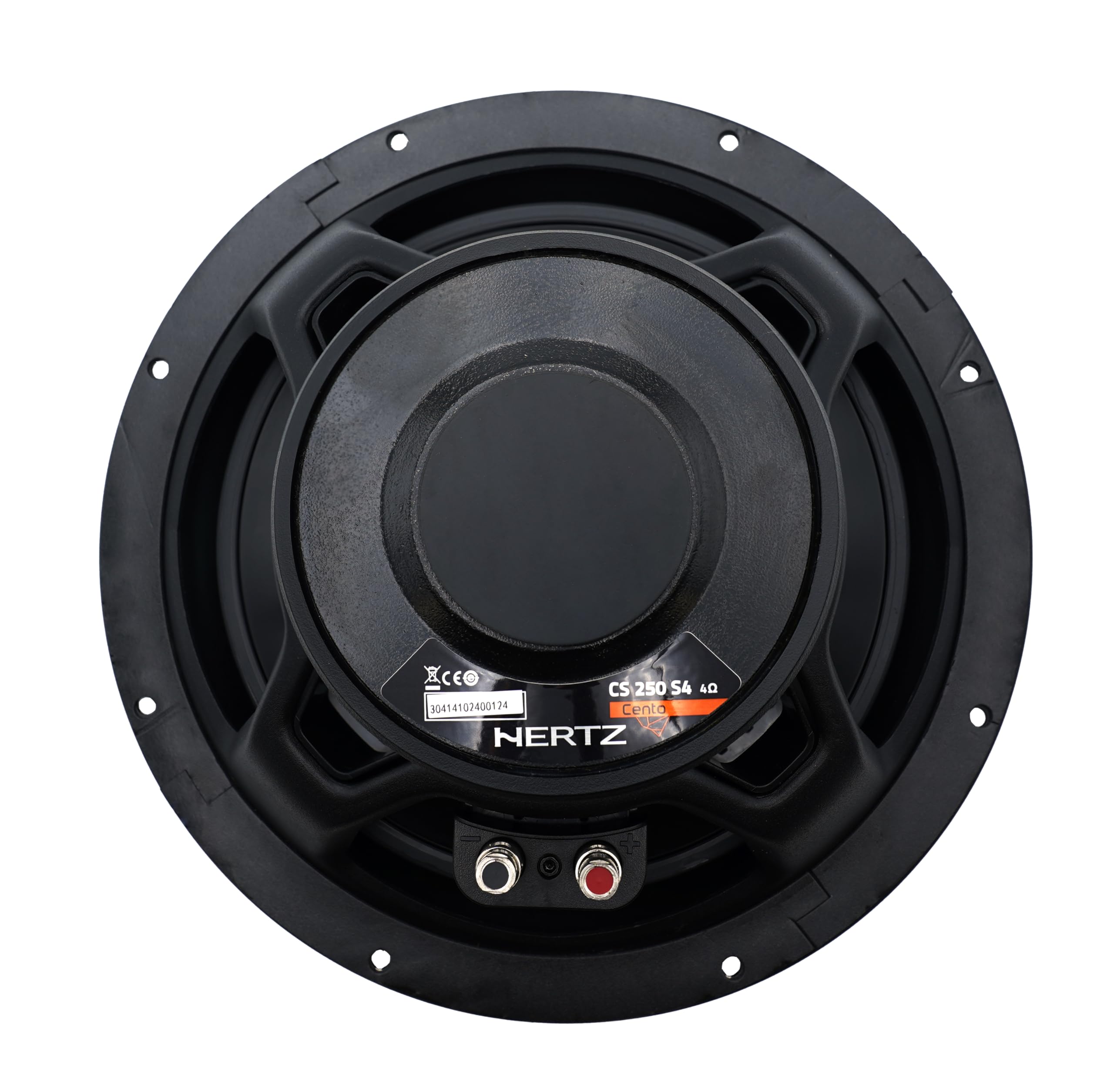 Hertz CS 250 S4 – 250-mm Subwoofer 4 Ohm, 600W Peak für geschlossene oder Bassreflex-Gehäuse