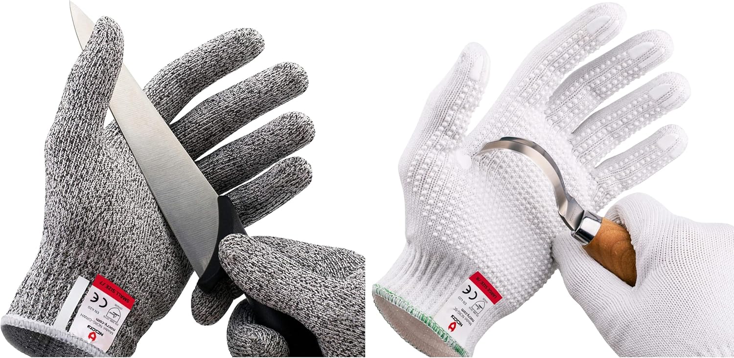NoCry Cut Resistant Gloves Ambidextrous, Food Grade, High Performance