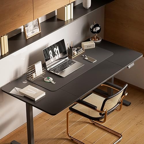 Miniatura 11 de YESHOMY Escritorio eléctrico de pie ajustable en altura, mesa de computadora de 48 pulgadas, estación de trabajo de oficina en casa, patas Pierna