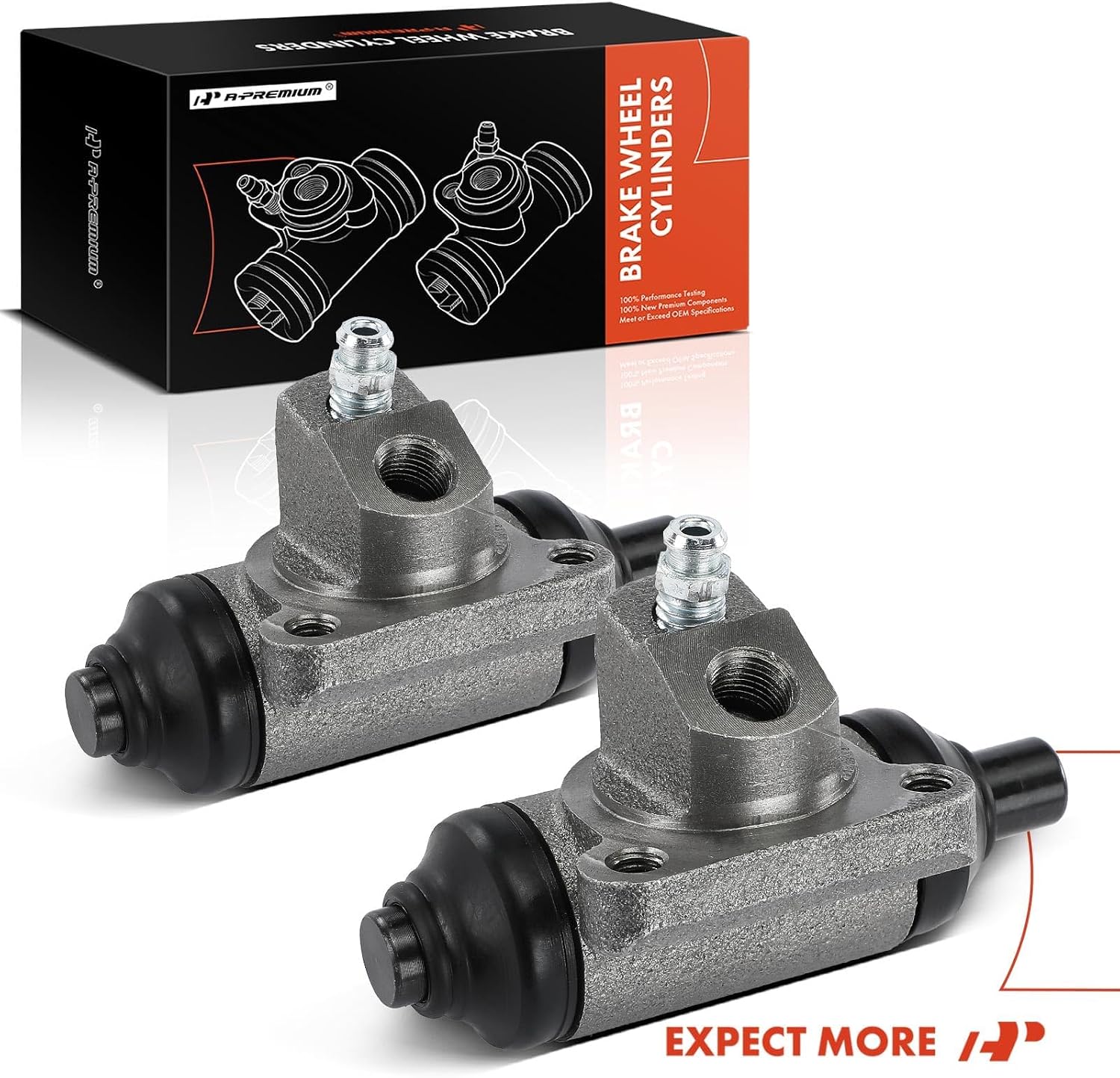 A-Premium Rear Drum Brake Wheel Cylinder Compatible with Select Buick, Chevrolet, Oldsmobile and Pontiac Models - Century, Skyhawk, Skylark, Celebrity, Beretta, Cavalier, Cutlass, Grand Am, 2-PC Set