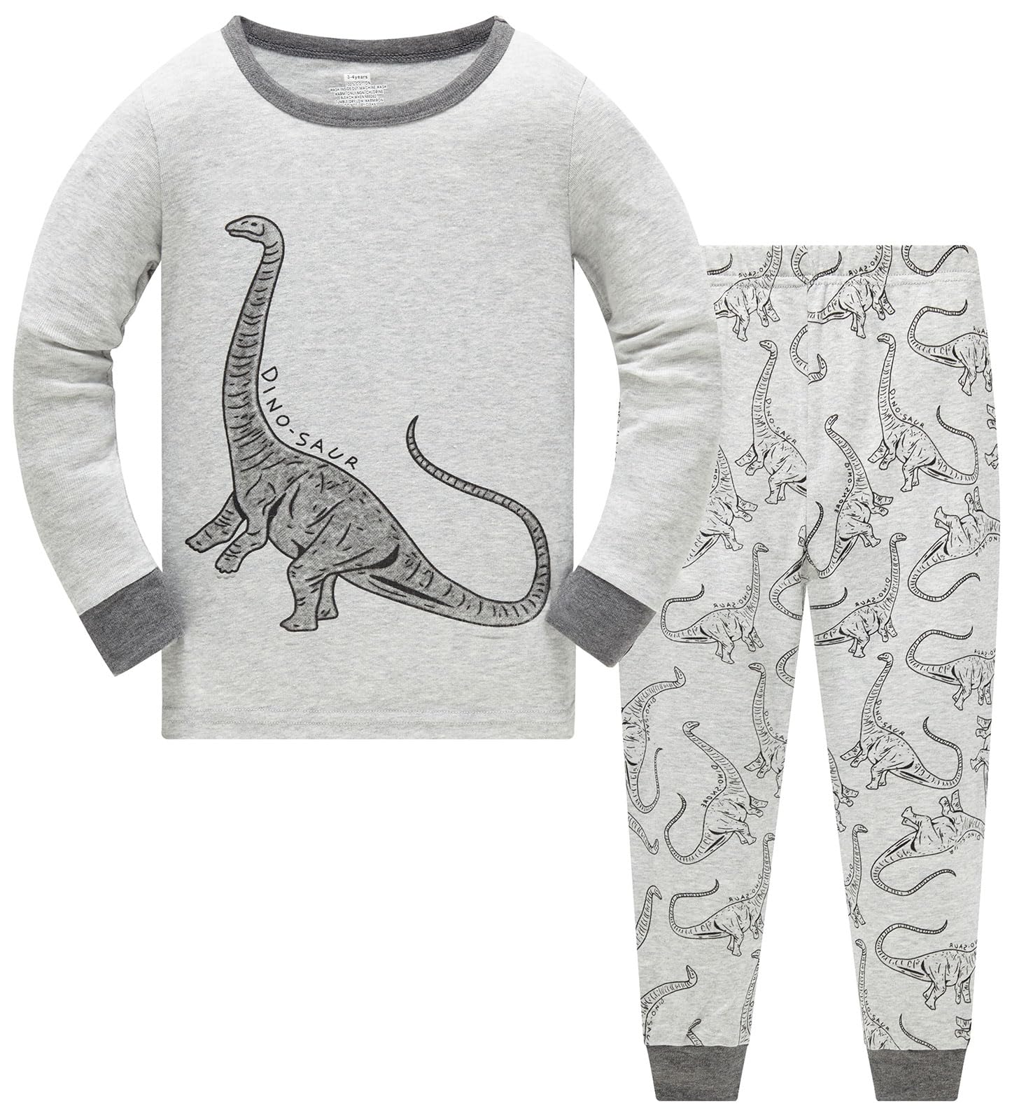 TEDD Boys Pyjamas Dinosaur Nightwear Cotton Toddler Clothes Kids Sleepwear Long Sleeve Christmas Pjs Sets 2 Piece Outfit Xmas Gift 1-12 Years — view 28