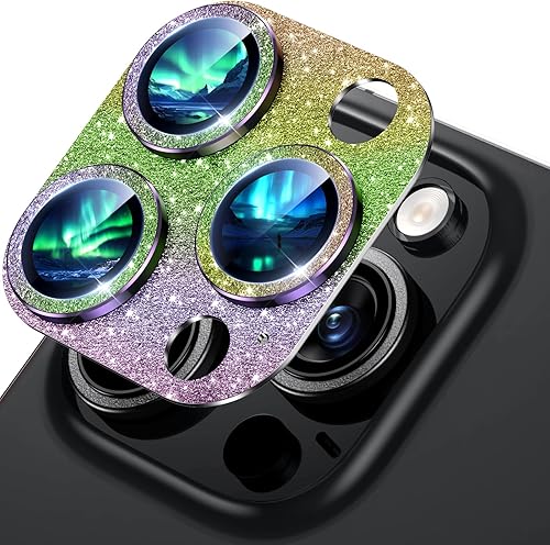 Miniatura 13 de BAZO Protector de lente de cámara para iPhone 15 Pro/iPhone 15 Pro Max, [protección contra caídas] cubierta de cámara de vidrio templado 9H, Mate