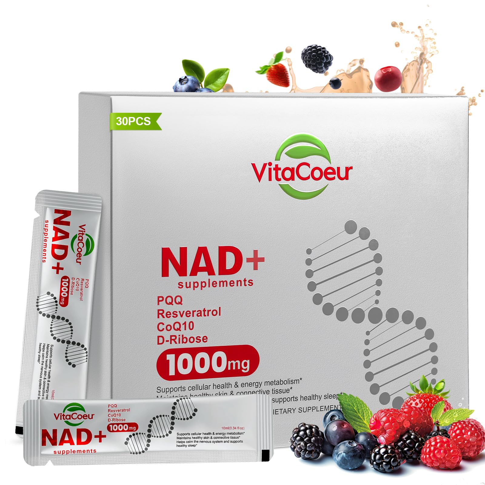 1000mg NAD+ Supplement Liquid for Men & Women