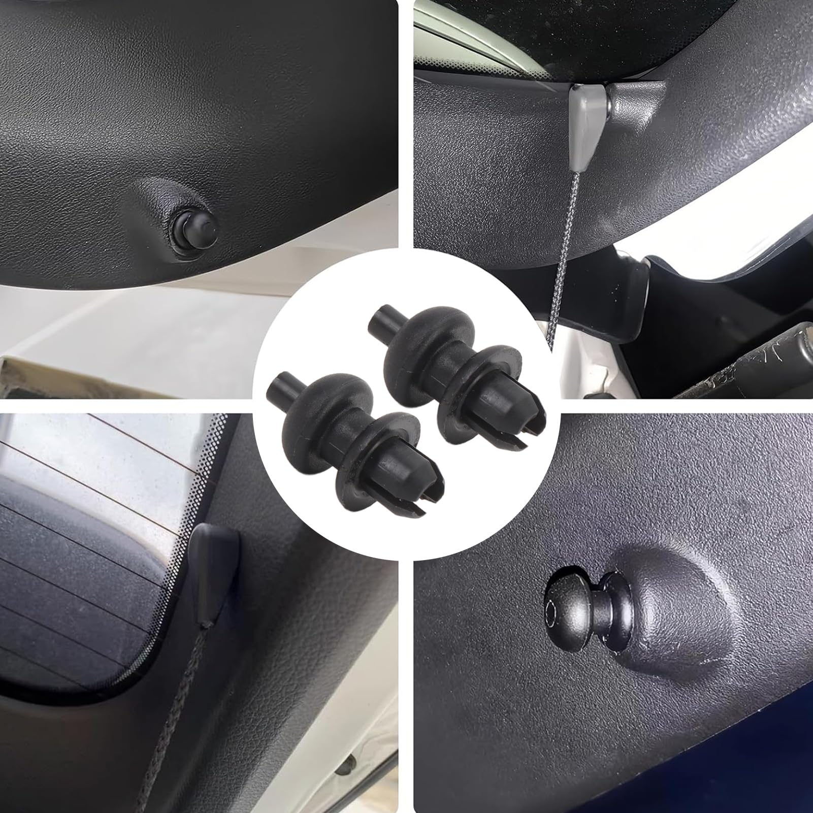 2PCS Trunk Parcel Shelf Tray Strap String Clip Plastic 699218 Rear Parcel Shelf Hook Clip for C2 C3 C4 Cactus DS3