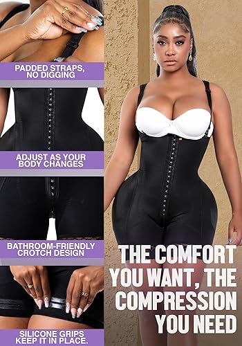 Miniatura 4 de Snatched Body Body moldeador con control de abdomen Faja Etapa 2 Pierna Corta Fajas Colombianas para Post-Op BBL