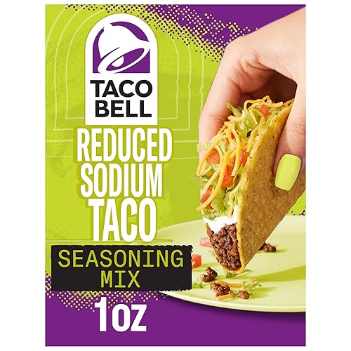 Taco Bell, Mezcla de condimentos para tacos reducidos en sodio, 1 onza