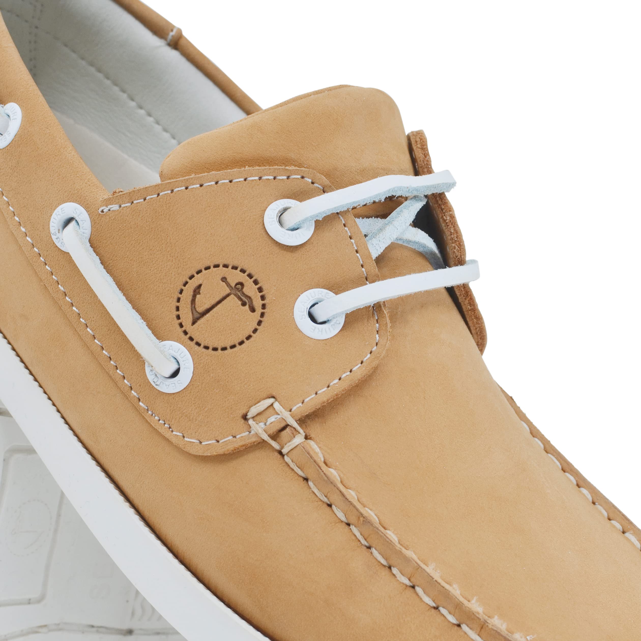 Seajure Scarpe da Barca da Donna Noordhoek in Pelle Nabuk Camel