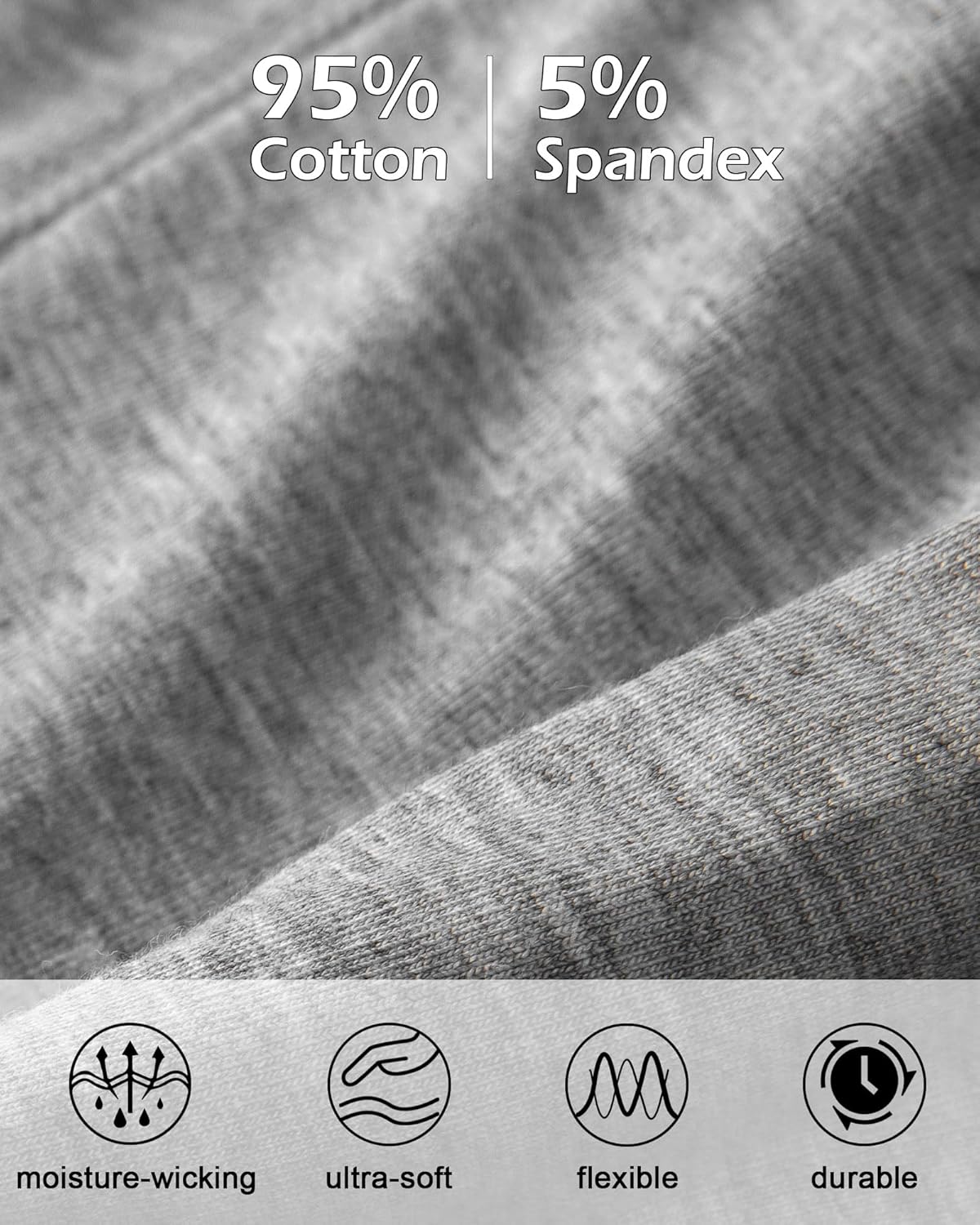 Battewa Leakproof Underwear for Men 50ML Urinary Absorbent Bladder Control Boxer Briefs Washable Reusable Incontinence Cotton Underpants for Prostate Surgery, Light Leaks 3 Pack (Large) - Image 6