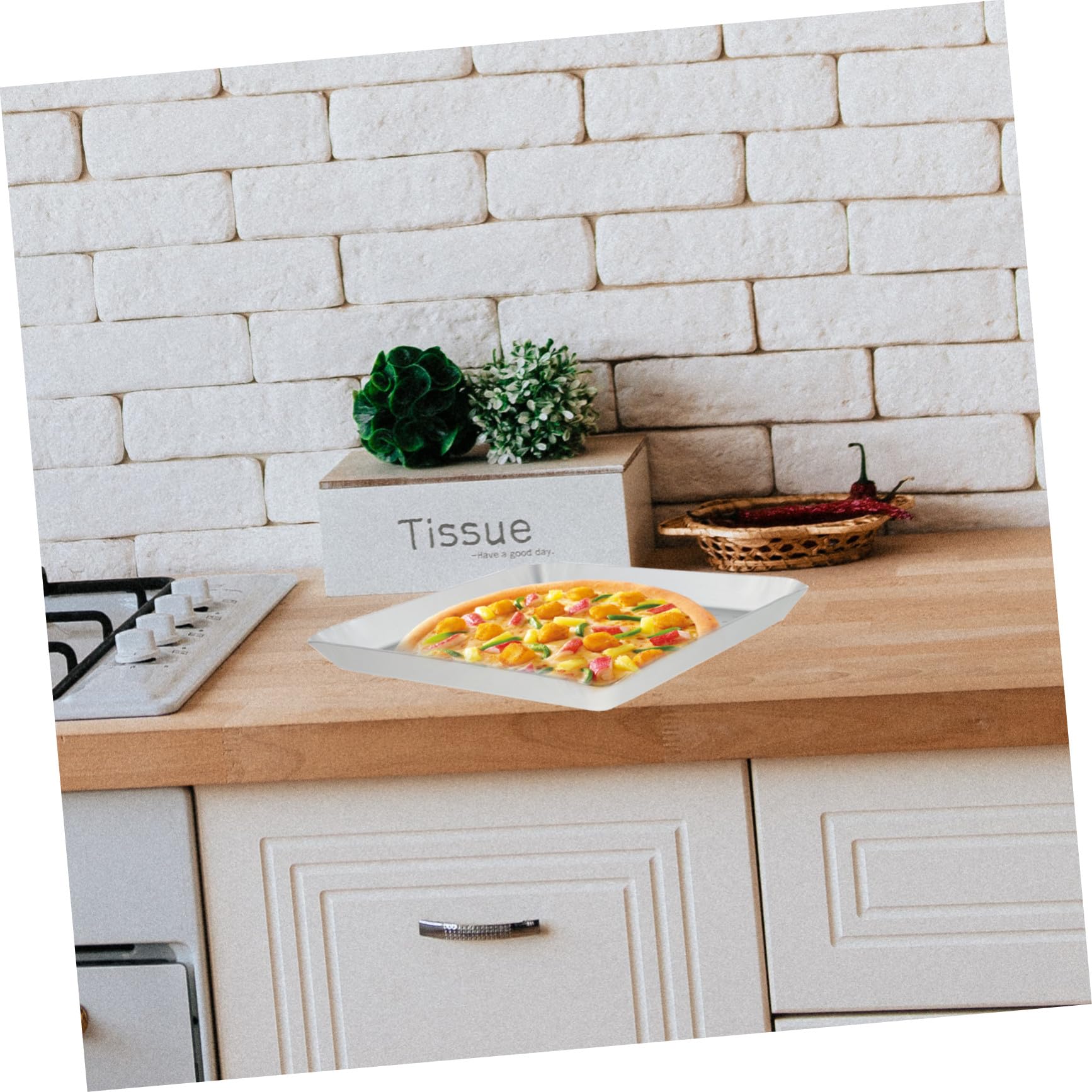 Hohle Pizzapfanne aus Aluminiumlegierung, Perforiert, Silber | Backform für Küche und Ofen, 1 Stück, Wärmeleitung, Chemische Korrosionsbeständigkeit