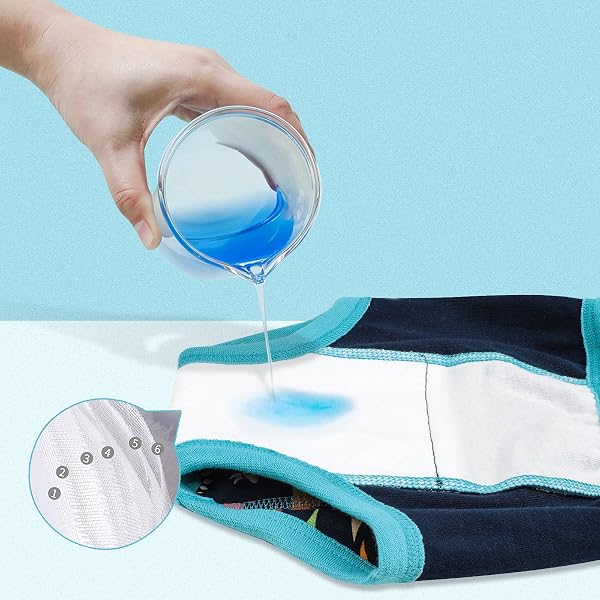 FLYISH DIRECT Calzones de Entrenamiento niño de Algodón Pañal de Aprendizaje Bragas de Aprendizaje 2-6 años - 4