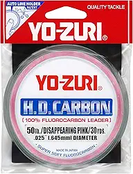 Yo-Zuri HD Líder Fluorocarbono Rosa Desaparecendo 30 jardas