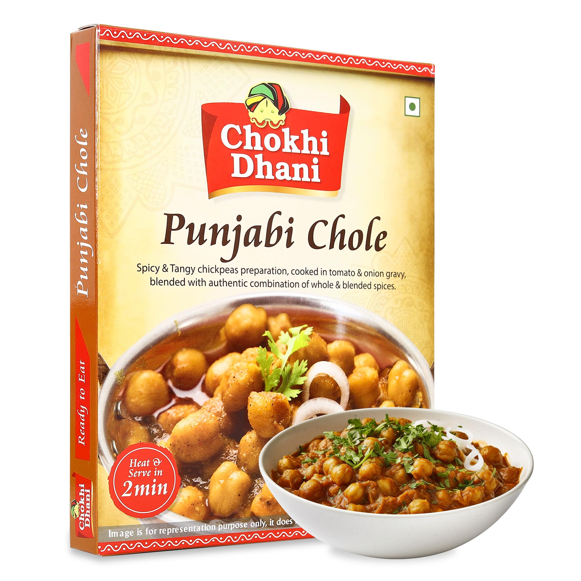 Chokhi Dhani Ready to Eat Punjabi Chole, Just Heat & Eat, Microwavable, (Pack of 1, 300g)-picture-28