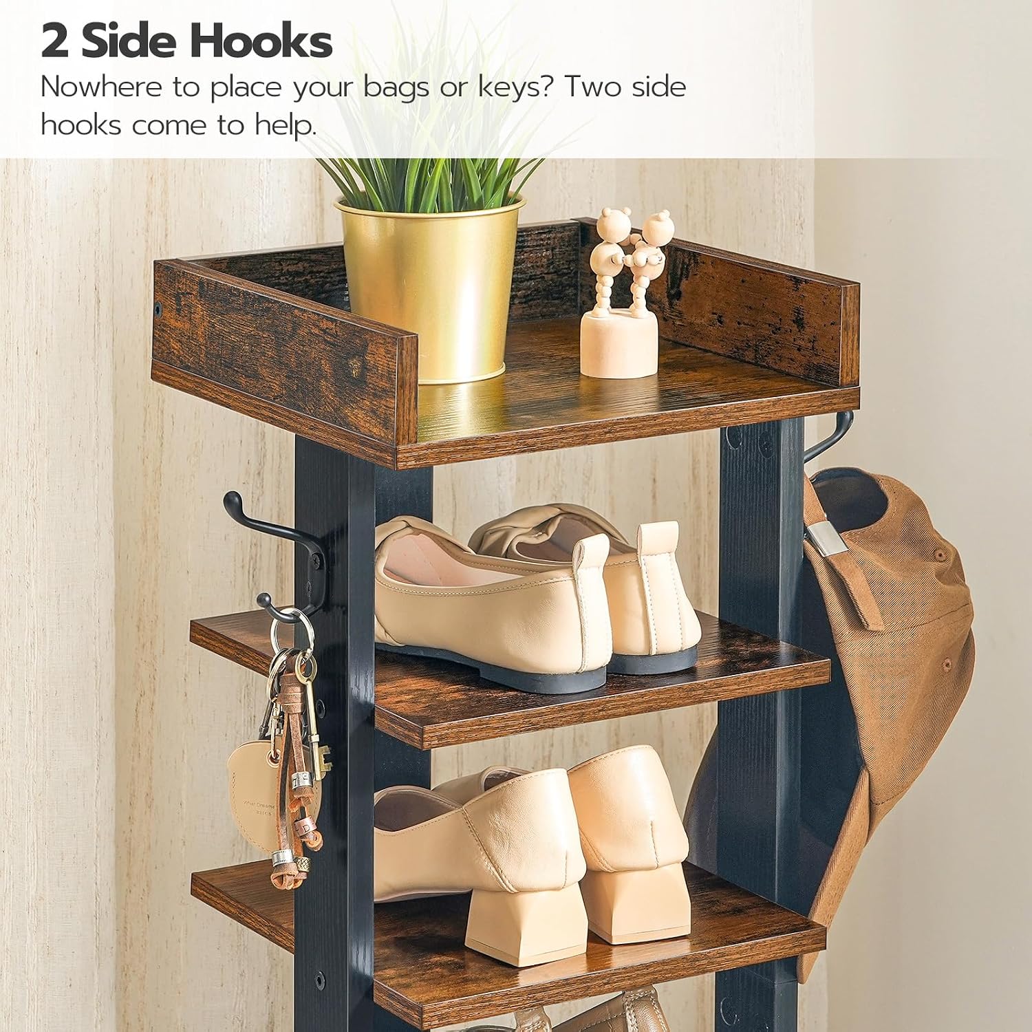 HOOBRO Vertical Shoe Rack for Entryway, 7 Tier - Image 5