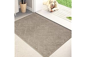 PURRUGS Dirt Trapper Door Mat 24" x 35.5" | Non-Slip Washable Entry Rug