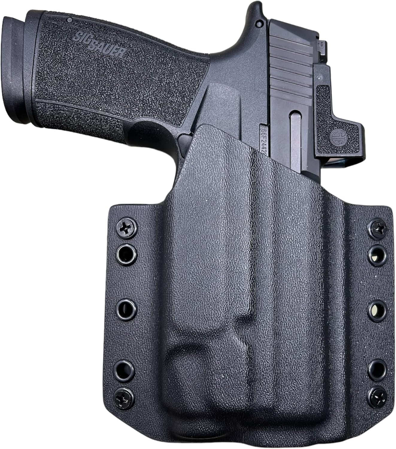 Black Kydex OWB Holster Compatible with Sig Sauer P365 X Macro Streamlight TLR-7, TLR-7a