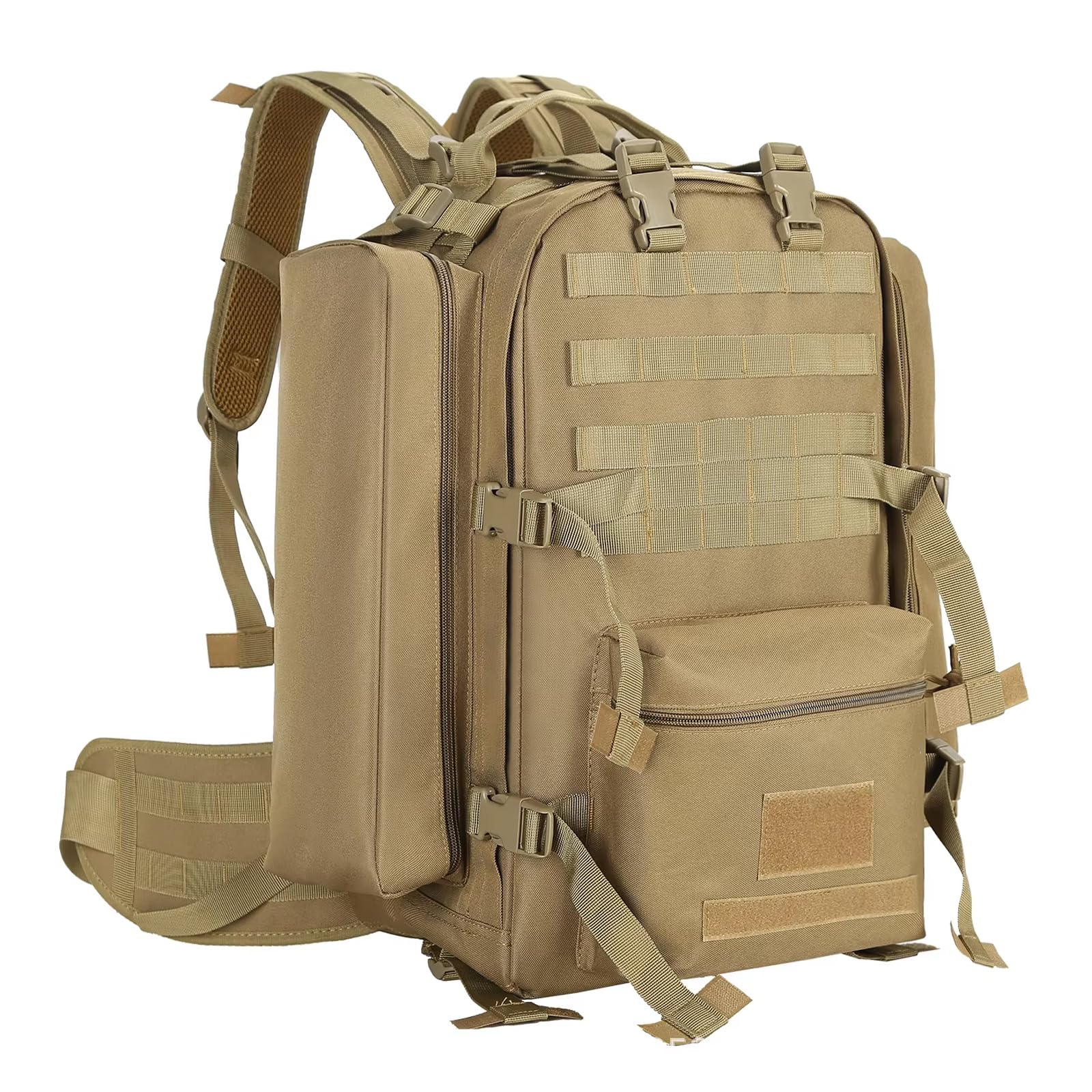 Zaino da Escursionismo e Campeggio Impermeabile, Zaino da Alpinismo da Uomo con Ampia capacità, Design Anti-Pressione, per Escursionismo, Campeggio, Viaggi, Pesca e Caccia