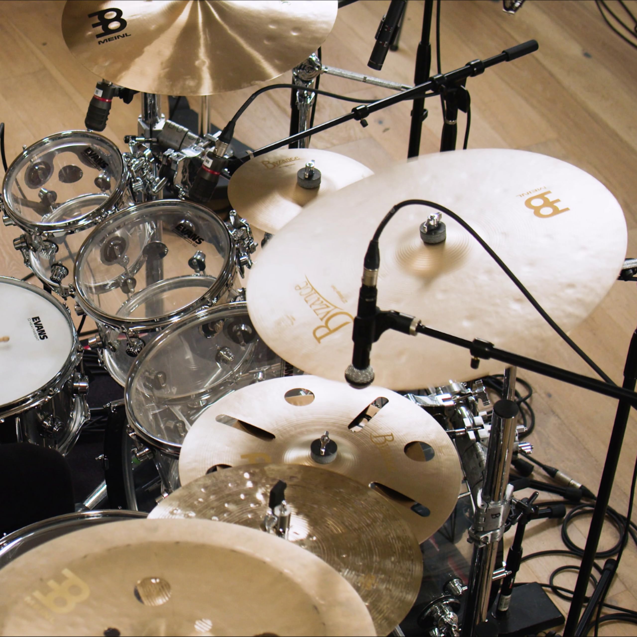 Meinl Cymbals Byzance Vintage Cymbale Crash 22 pouces (Vidéo) pour Batterie (55,88cm) Bronze B20, Finition Sablée (B22VC)