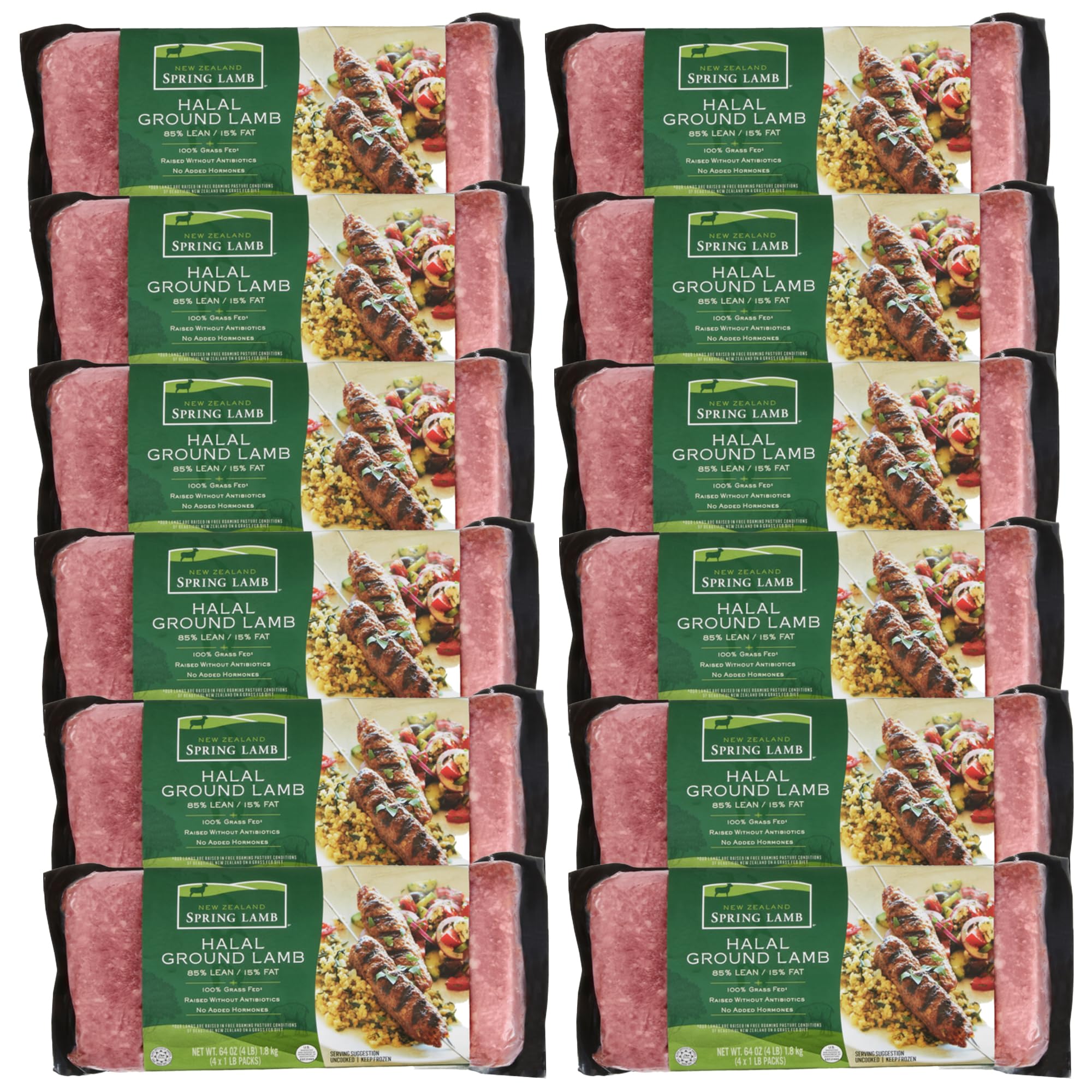Amazon.com: [Total 12 Pound] New Zealand Spring Lamb Halal Ground