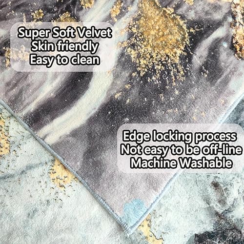 Miniatura 4 de Popumelon Alfombra de área para sala de estar, 4 x 6, abstracto, resistente a las manchas, lavable, antideslizante, para sala de estar, alfombras