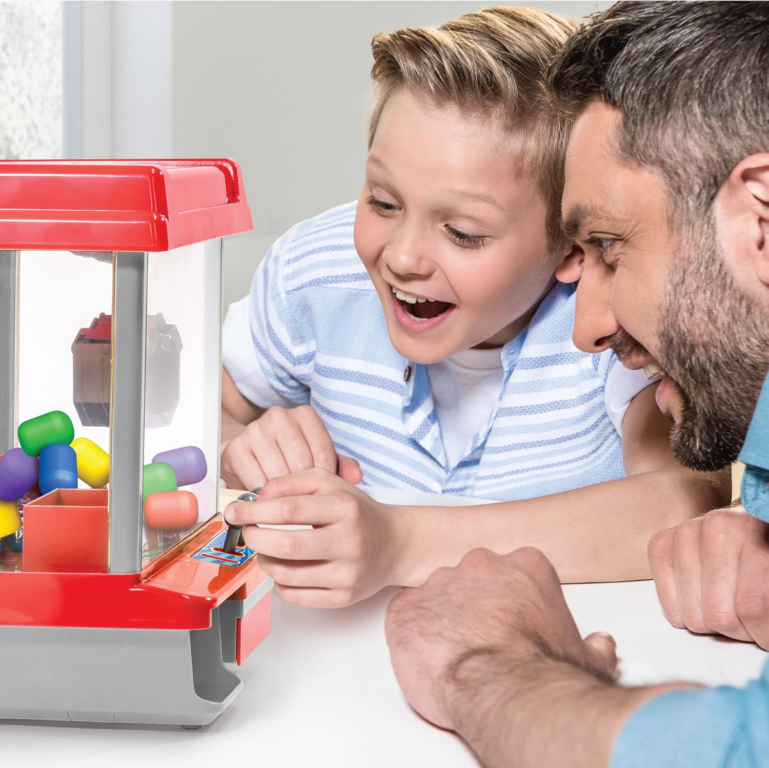 Ambassador Games: Electronic Arcade Claw Crane Game - Hyper Neon Black Series, Plastic Eggs to Fill with Prizes, Carnival-Style Music, Kids Ages 6+