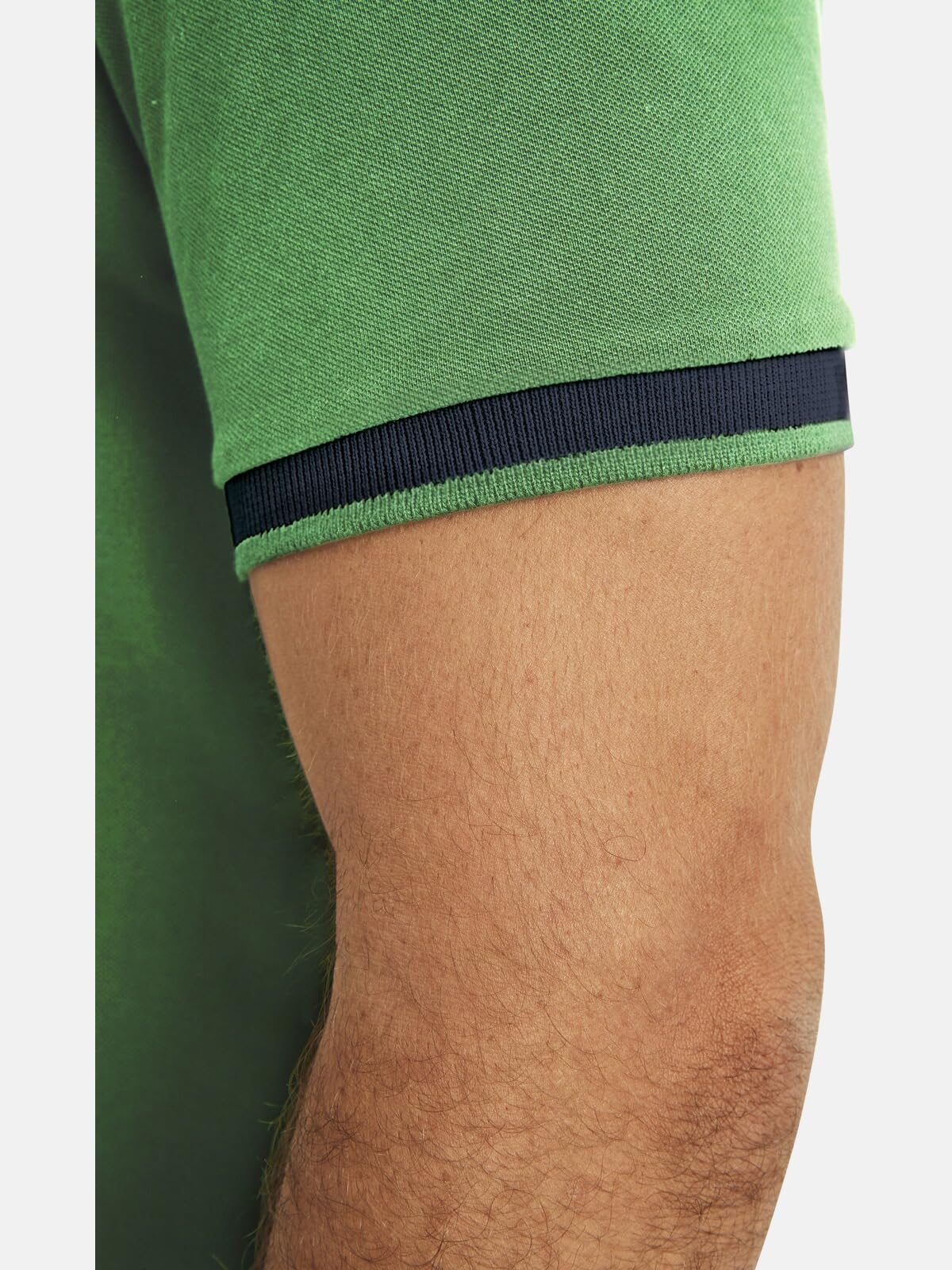 Jan Vanderstorm Herren Poloshirt Lavrans | kurzarm Polo-hemd aus 100% Baumwolle Pikee und Polokragen, Logo-Stickerei und Kontrastfarben, große Größen L-7XL