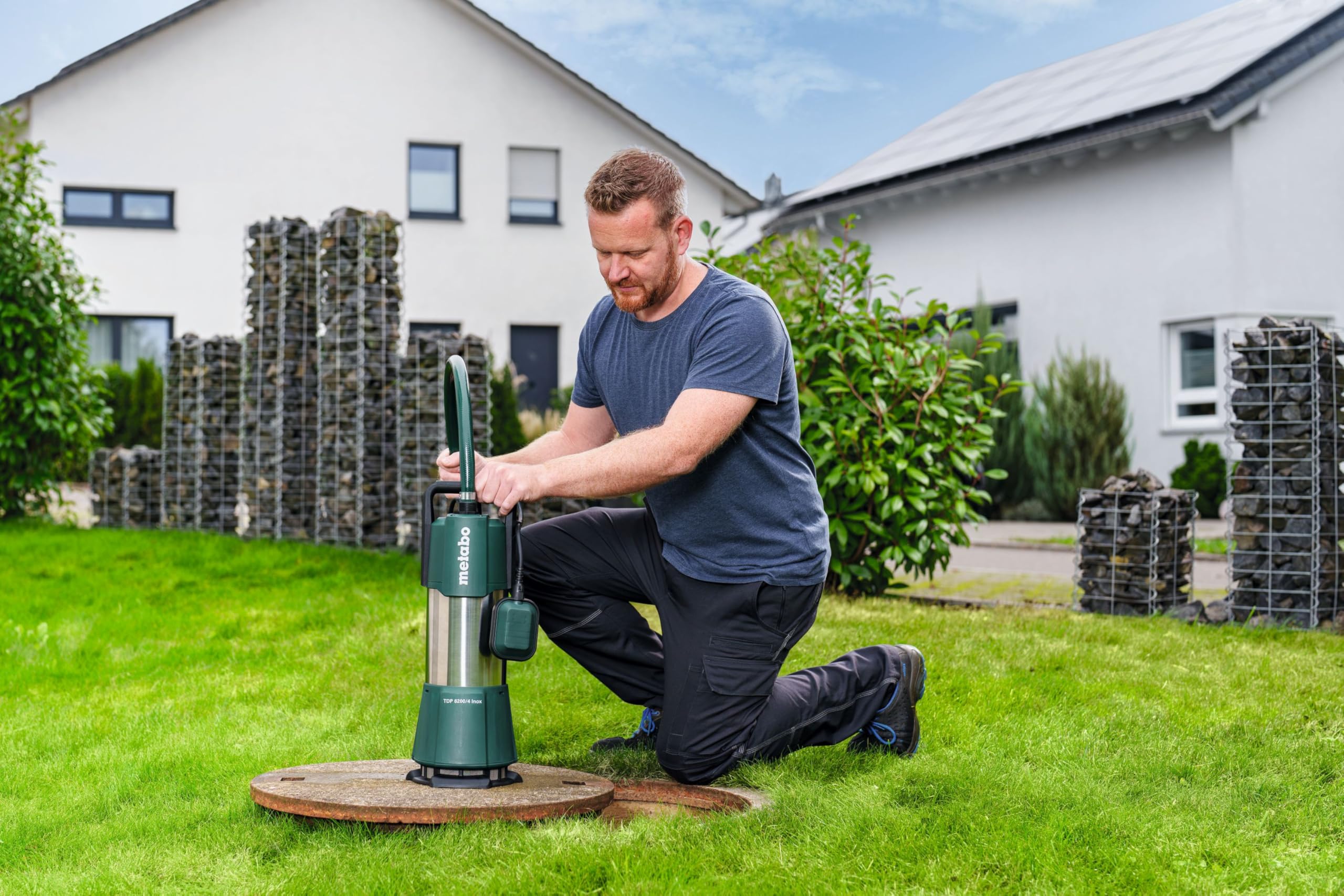 metabo TDP 6200/4 Inox Tauchdruckpumpe, 1100 W Brunnenpumpe & Druckpumpe