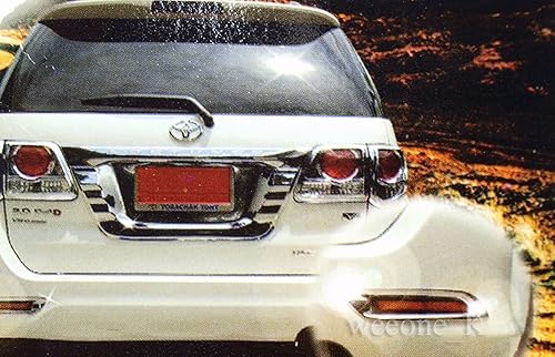 Miniatura 3 de K1AutoParts cromo debajo de la lámpara trasera reflector cubierta TRIM para Toyota Fortuner 2012 2013 2014