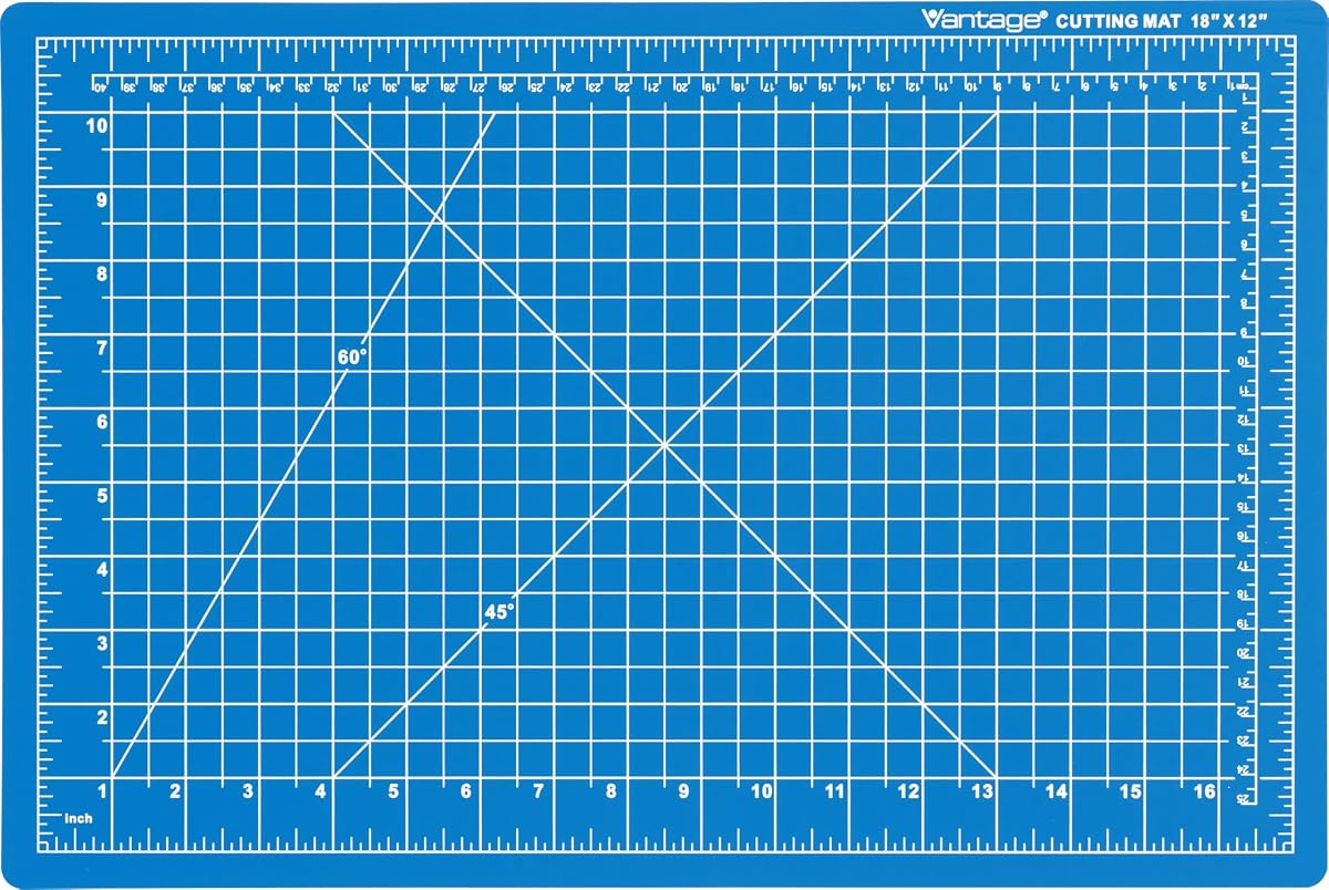 Dahle Premium 12 x 18" Vantage Self-Healing Cutting Mat-Blue 10691"