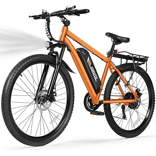 M200 Electric Bike for Adults – 21-Speed Gear 27.5" Mountain E-Bike, 1200W Peak Brushless Motor 28MPH, 48V 10.4Ah&13Ah Removable Battery, Up to 55-65 Miles Range, Step Over Commuter E-MTB, NFC Unlock