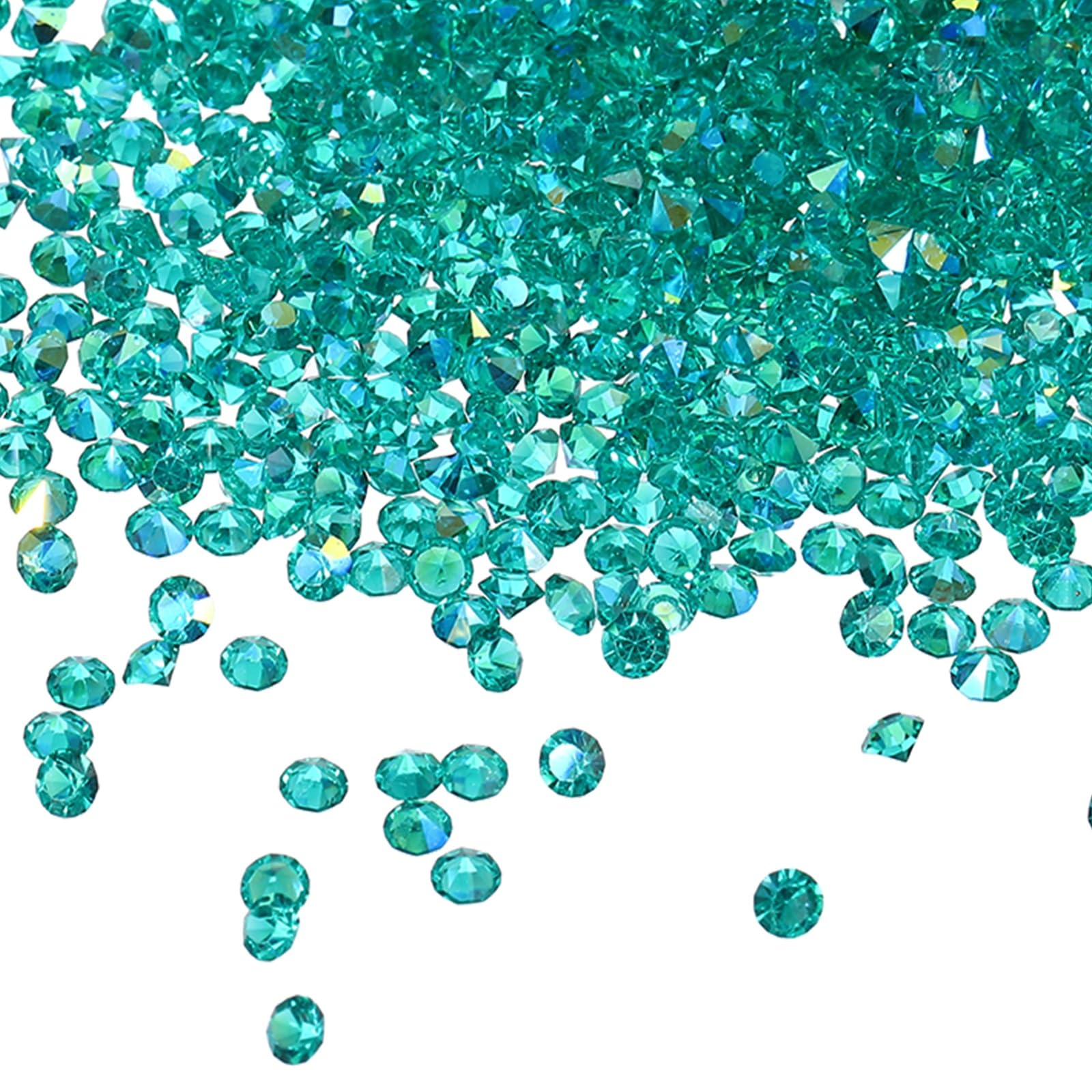 sourcing map 7200Pcs Wedding Table Scatter Confetti Diamond, 3mm Acrylic Bulk Fake Crystals Vase Diamonds Decorations for Table Centerpiece Wedding Bridal Party Vase Beads, Deep Blue AB