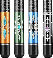 Winucue 58" Pool Cue Set of 4 - Canadian Maple Wood, 13mm Leather Tip, Anti-Slip Grip, 18-21oz Professional Billiard Sticks