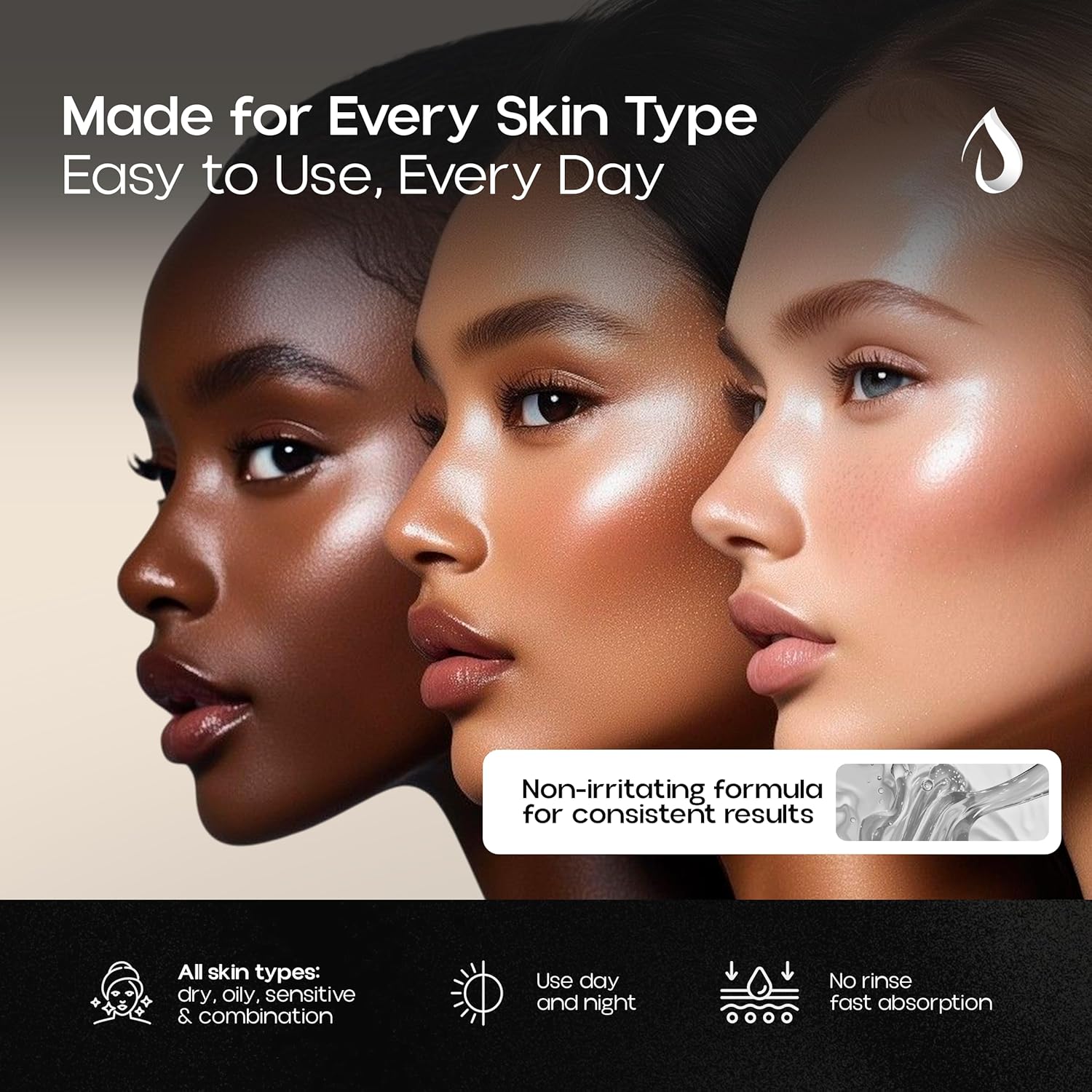 Gentle BHA Liquid Exfoliant - Face Exfoliator with 2% Salicylic Acid & 5% Niacinamide | Anti-Aging Daily Leave-On Exfoliating Toner, Smooths Texture, Hydrates, Unclogs & Refines Pores for Glowing Skin - Image 4