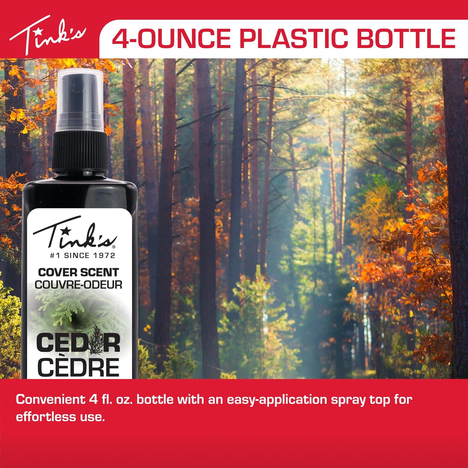 Tink's Cedar Cover Scent (4 oz spray bottle) | Hunting Accessory | Cover Scent for Concealment when Hunting