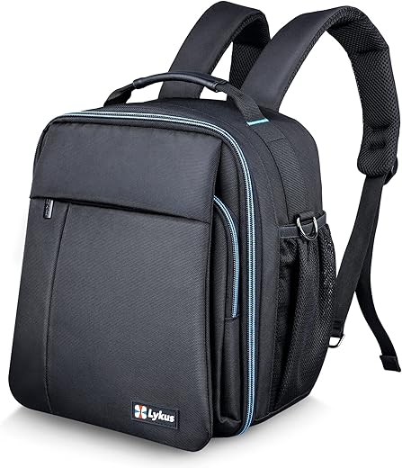 Lykus Mochila de Viaje Resistente al Agua, Para a los Modelos DJI Phantom 4/ 4 Pro, Phantom 3, Buen Tamaño Diseñado como el Maletín de Embarque, Espacio Suficiente para Todos los Accesorios