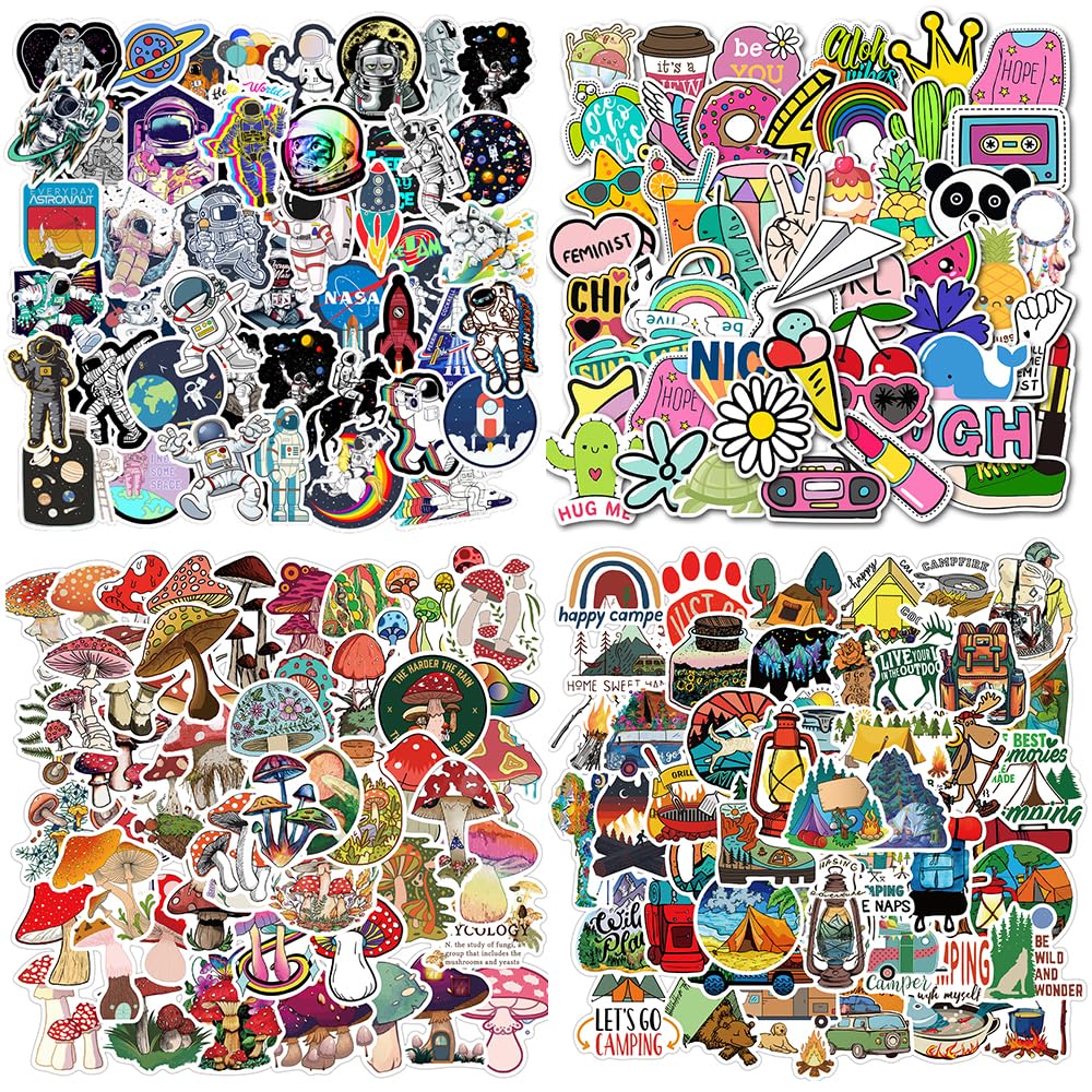 Ethel Girls 200 Cute Vinyl Stickers 200Pcs Vintage Aesthetic Stickers For Scrapbooks,Cute Vinyl Sticker For Water Bottles Skateboard Notebooks Phone Kindle,Laptop Stickers For Kids Teens Adults