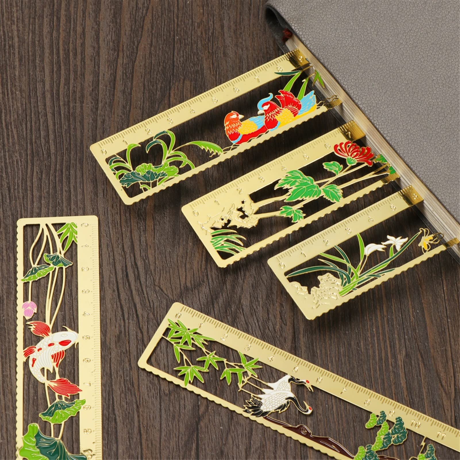 Marque pages Rétro Chines Style Golden Metal Bookmark EXQUISITE Bookmarks élégants Marqueurs de livres for Love Lovers, écrivains, lecteurs, enfants, hommes, femmes, adultes Signets ( Color : E )