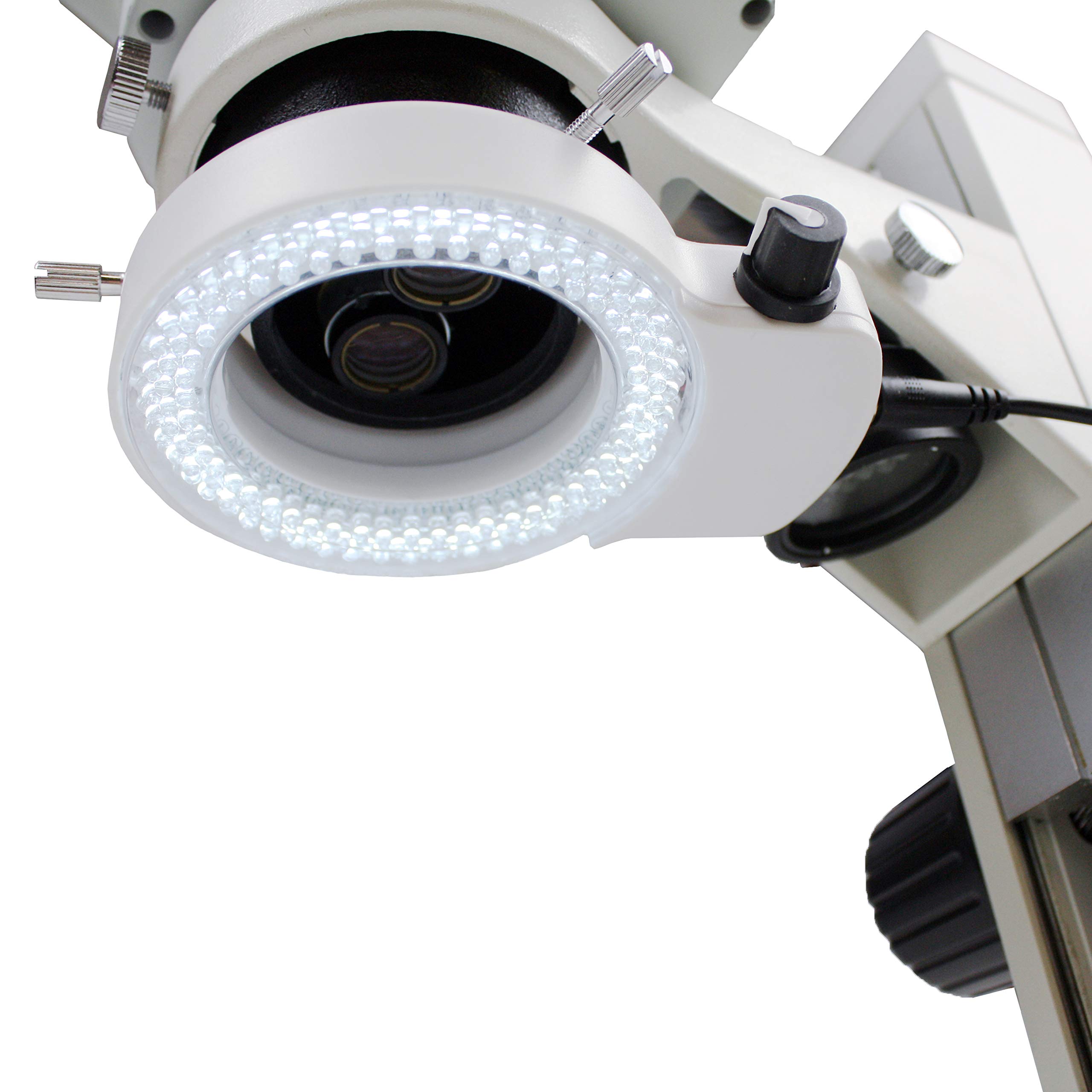 VMLIFR-09W White Adjustable 144 LED Ring Light Illuminator for Stereo Microscope