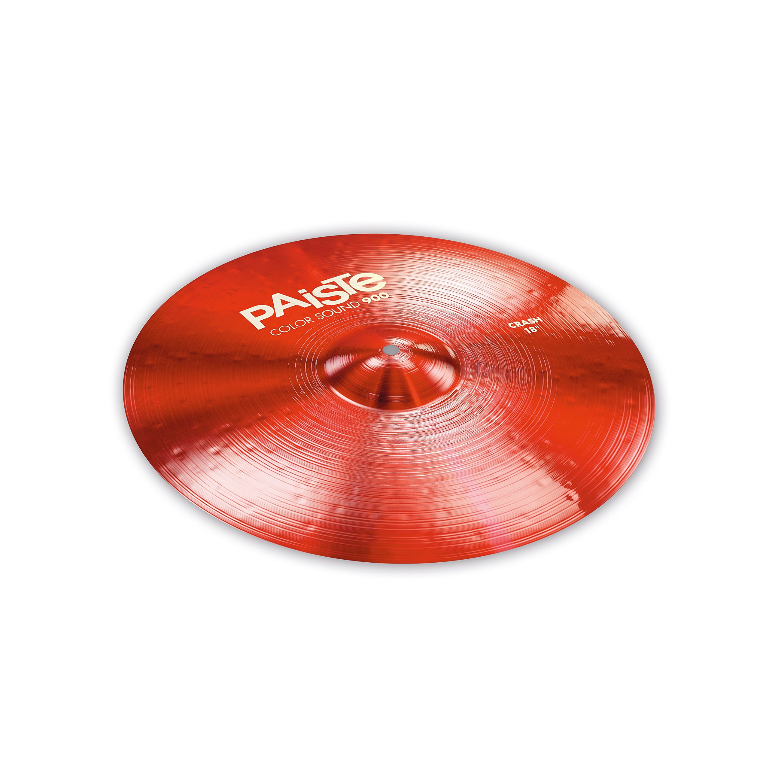 Amazon.com: PAISTE cymbal (Color Sound 900 Crash 18) red : Musical