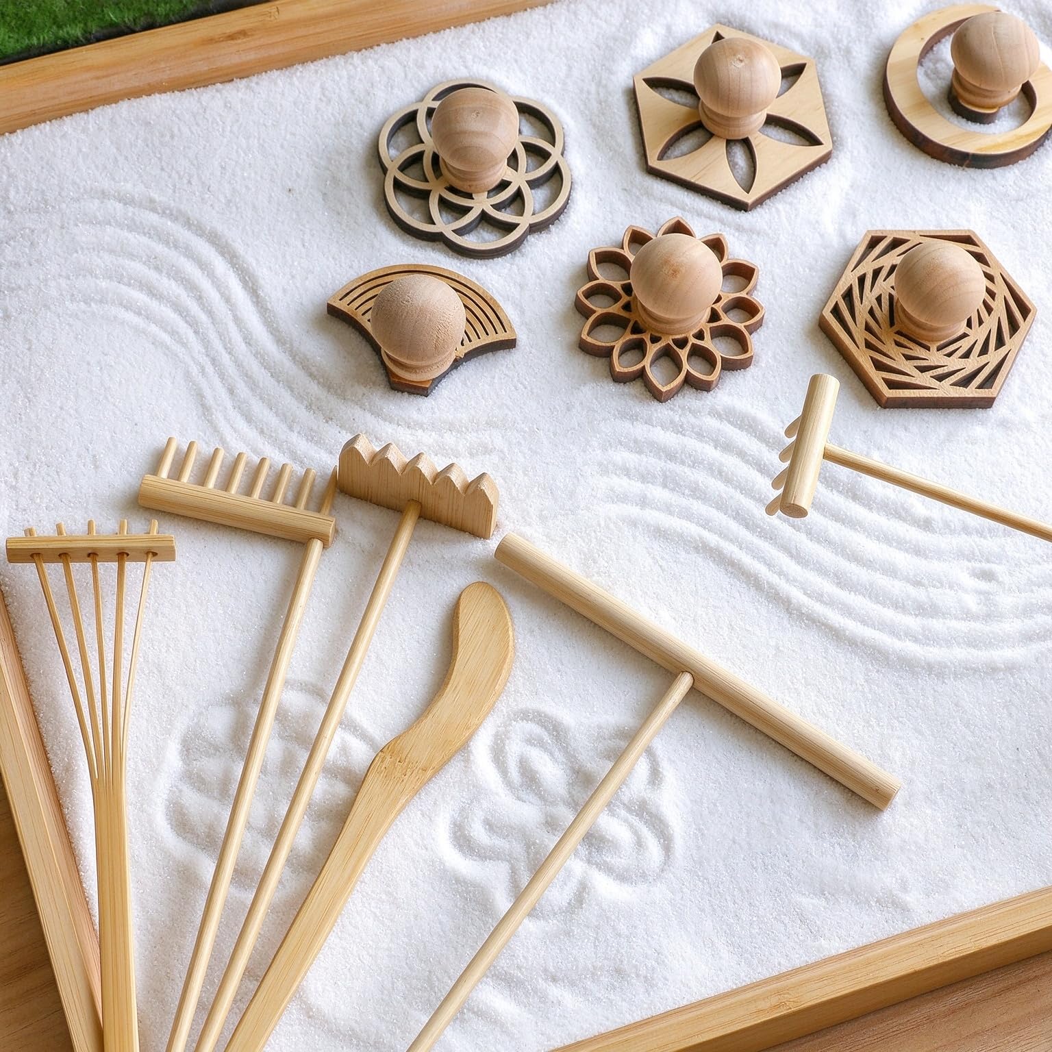 TANAMERA ORKED WEEKEND SPA セット Amazon.com: Zen Garden Accessories Tools Set Bamboo Zen Rakes