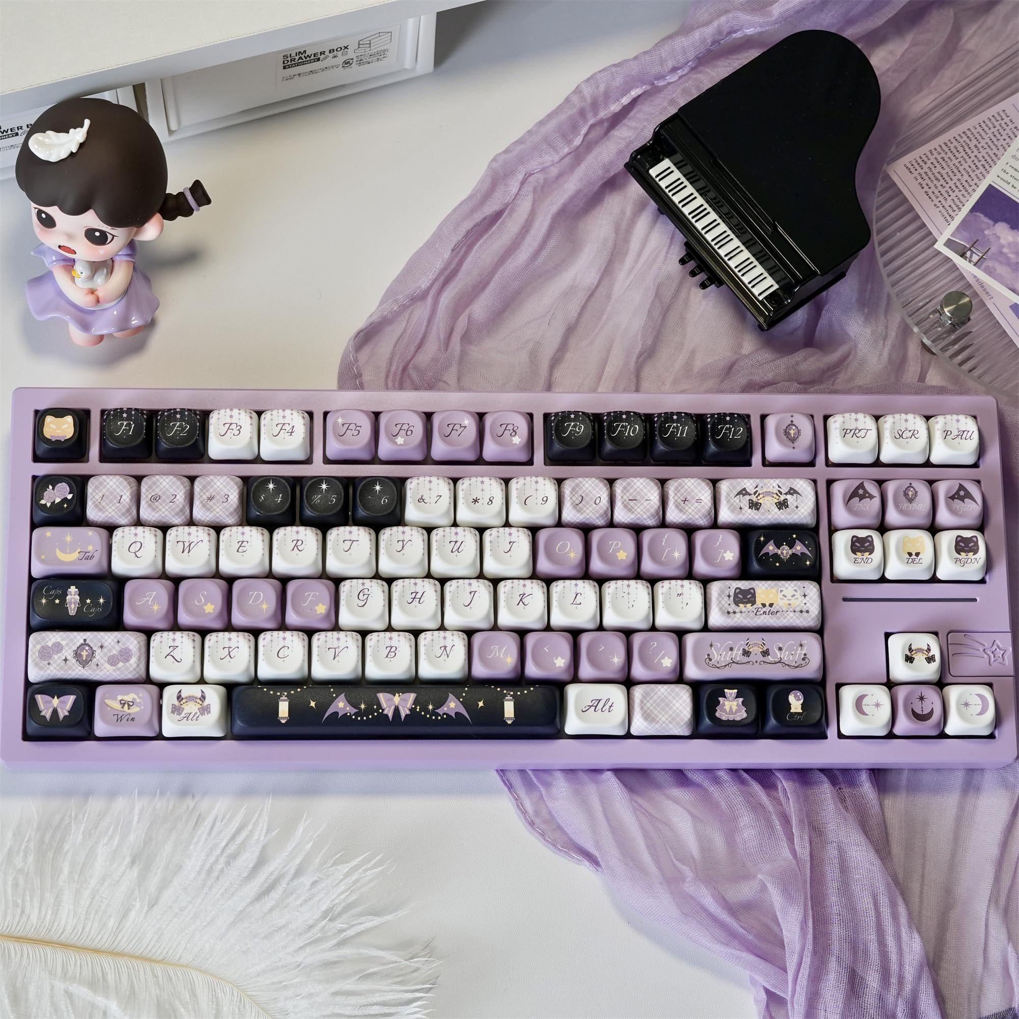 Amazon.co.jp: ZMX カスタムキーボードキーキャップ、MOA Profile