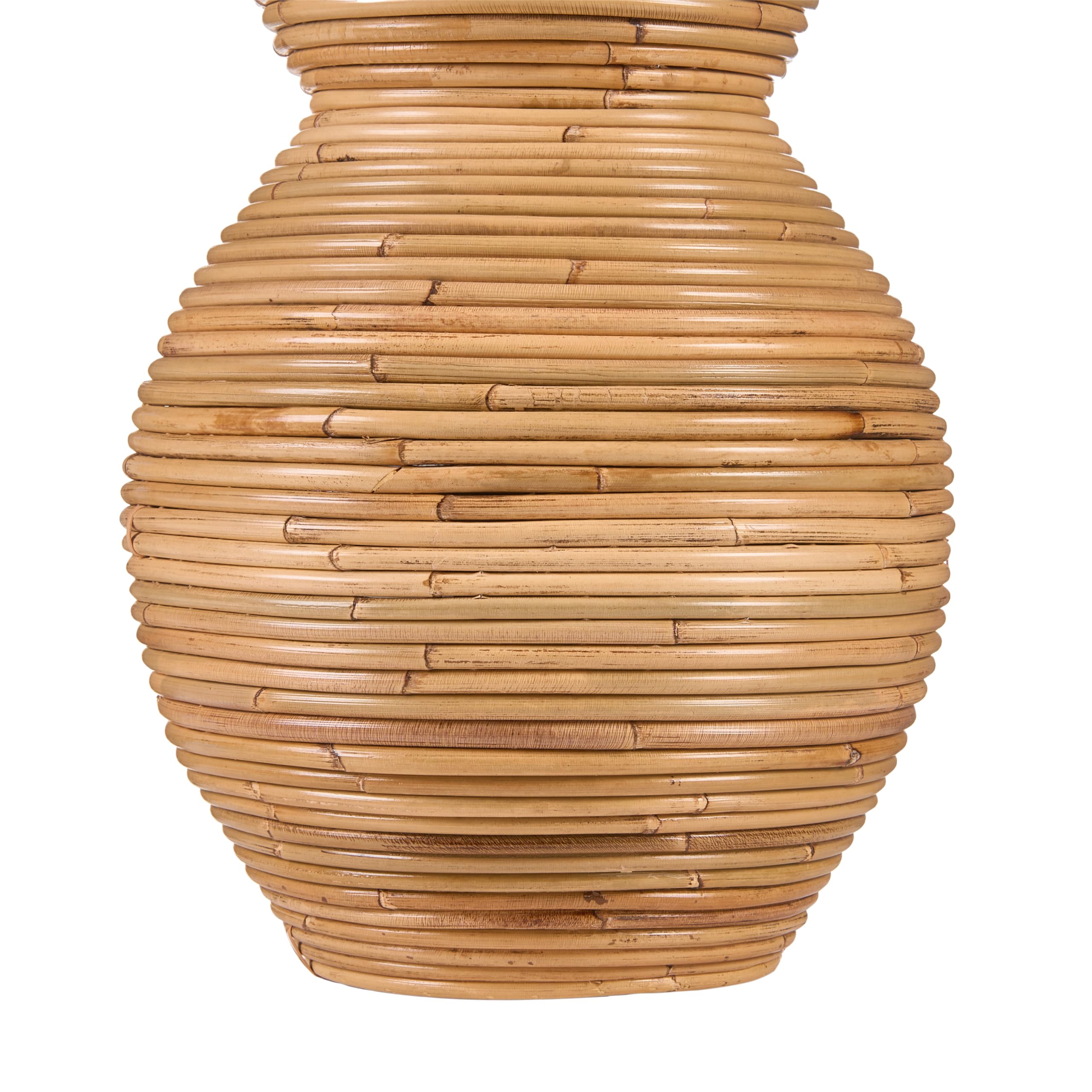 Wazon dekoracyjny rattanowy styl boho ozdobny 70 cm naturalny Symi
