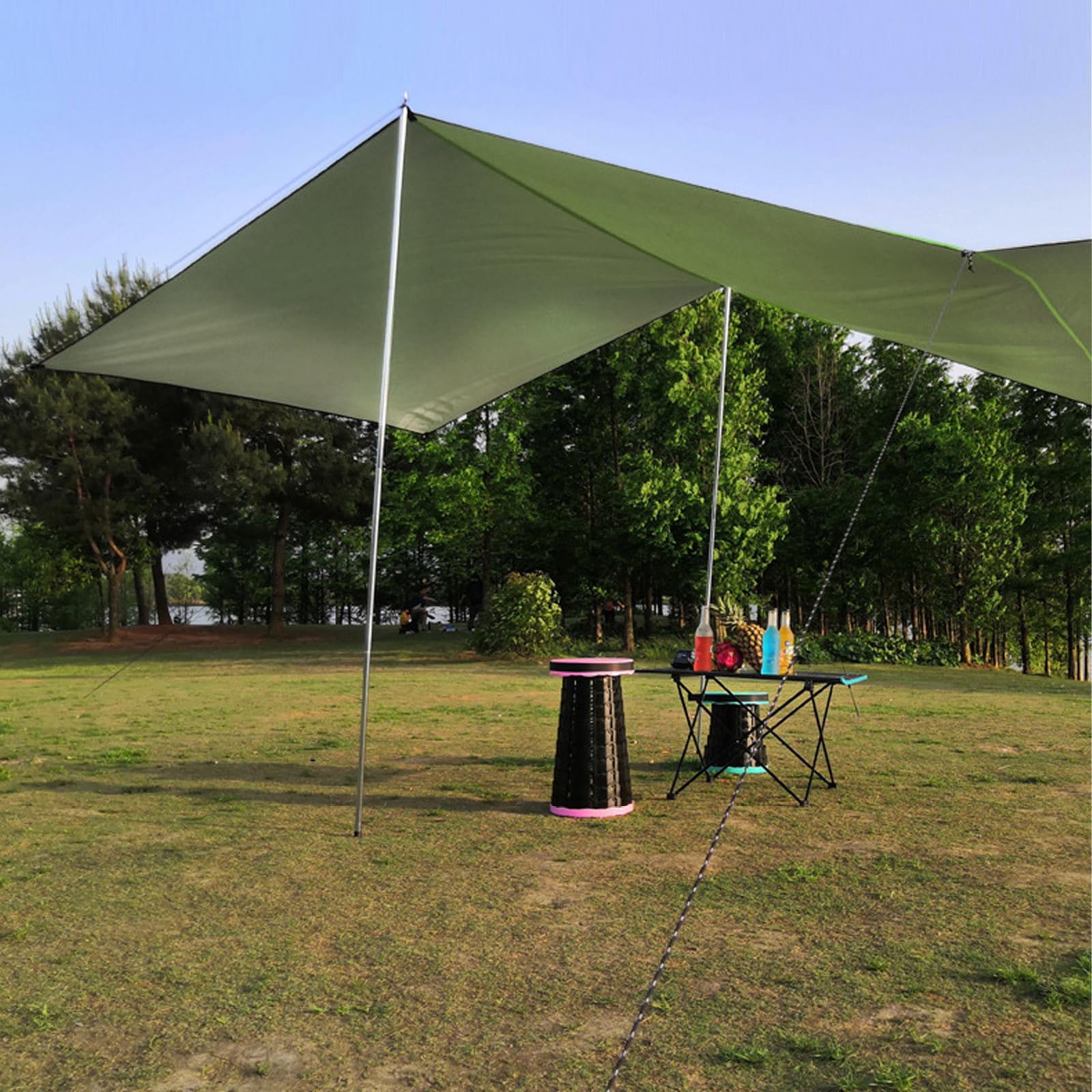 Voiture Tente de Hayon 440x200cm, Paroi Avant et Latérales pour Motorhome, Bus, Caravane