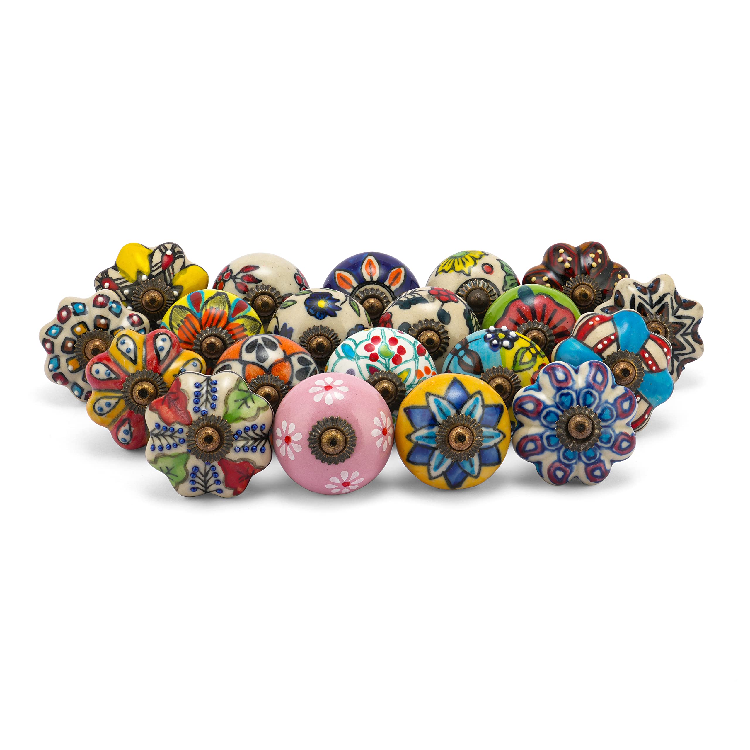Rasiya Art Pack of 20 Assorted Dresser Knobs