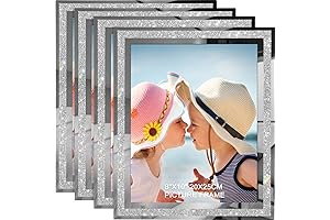 IZIDDO 8x10 Picture Frames Set of 4, Glitter Diamond Picture Frames