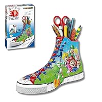 Ravensburger - Puzzle 3d Portapenne Sneaker Super Mario Edition | Puzzle 3d Bambini