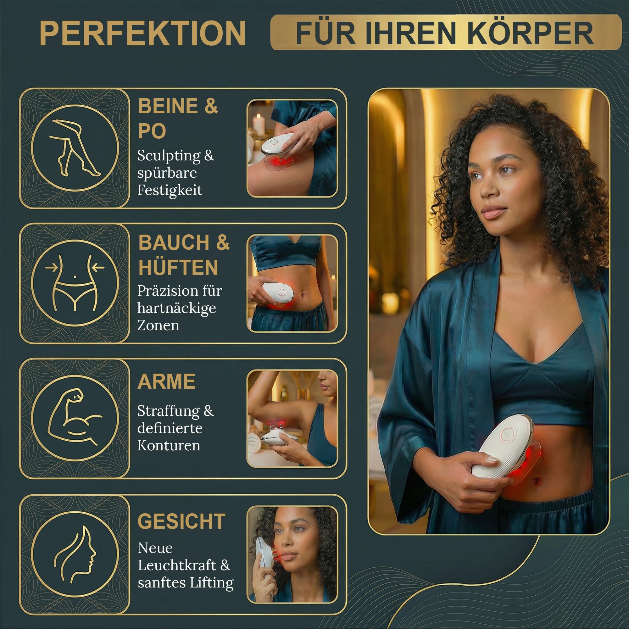 Elektrischer 3-in-1 Sculpting Massager - Körper & Gesicht