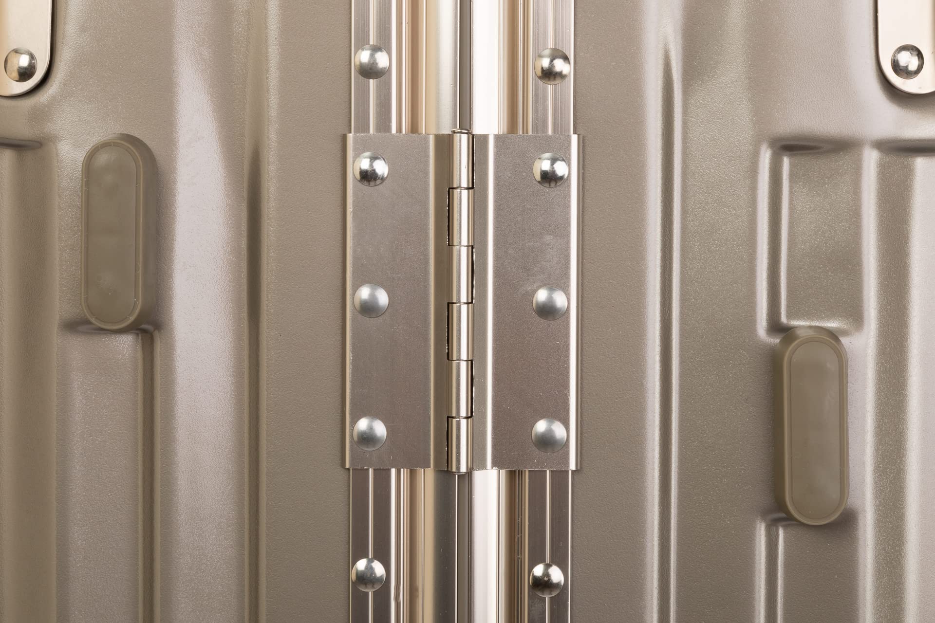 Travelhouse London T1169 Valise rigide à roulettes avec cadre en aluminium Différentes tailles et couleurs, or, Mittelgroßer Koffer